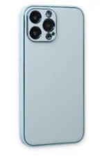 Uray store Apple iPhone 14 Pro Kılıf Coco Deri Silikon Kapak - Sky Blue - Görsel 3