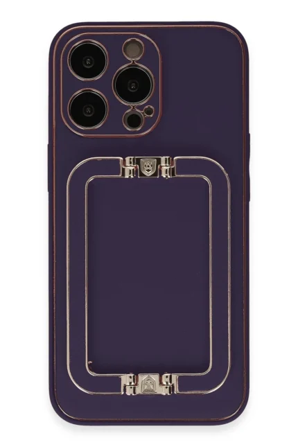 Uray store Apple iPhone 14 Pro Kılıf Coco Elit Kapak - Derin Mor