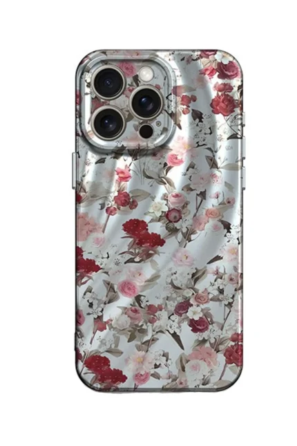 Uray store Apple iPhone 14 Pro Kılıf Crew Desenli Kapak - Çiçek