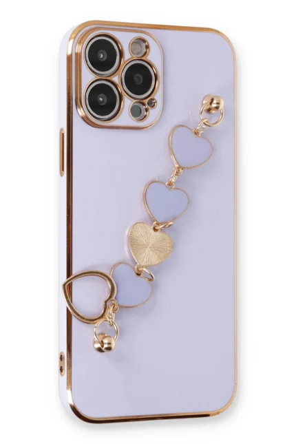 Uray store Apple iPhone 14 Pro Kılıf Esila Silikon - Lila