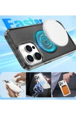 Uray store Apple iPhone 14 Pro Kılıf Star Magsafe Kapak - Pembe - Görsel 4
