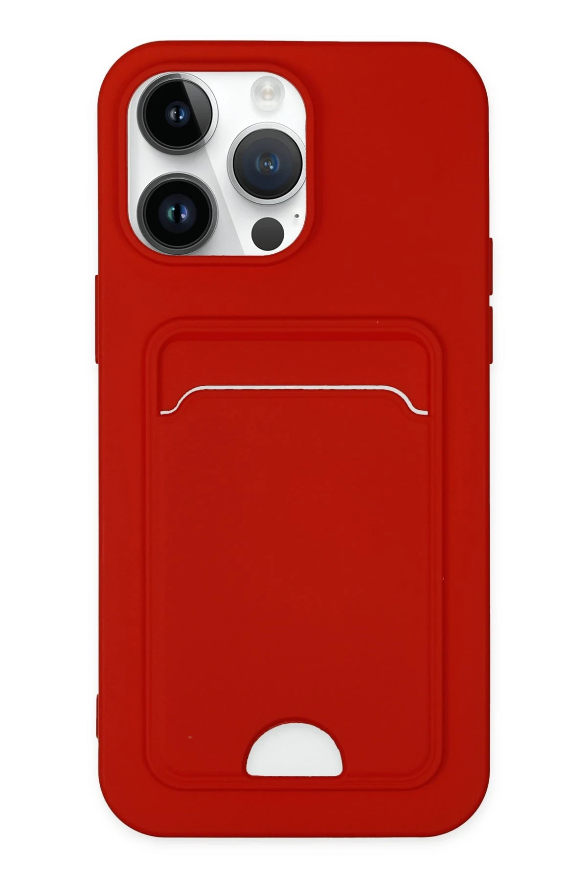 newface-iphone-14-pro-kilif-kelvin-kartvizitli-silikon-kirmizi-default Uray store Apple iPhone 14 Pro Kılıf Kelvin Kartvizitli Silikon - Kırmızı - Görsel 1