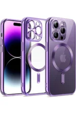 Uray store Apple iPhone 14 Pro Kılıf Kross Magneticsafe Kapak - Mor