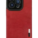 Uray store Apple iPhone 14 Pro Kılıf Loop Deri Silikon - Kırmızı