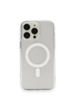 Uray store Apple iPhone 14 Pro Kılıf Matte Şeffaf Magneticsafe - Şeffaf - Görsel 2