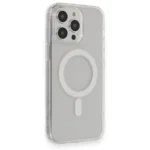 Uray store Apple iPhone 14 Pro Kılıf Matte Şeffaf Magneticsafe - Şeffaf