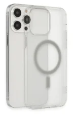 Uray store Apple iPhone 14 Pro Kılıf Matte Şeffaf Magneticsafe - Şeffaf - Görsel 5
