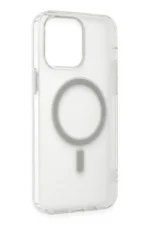 Uray store Apple iPhone 14 Pro Kılıf Matte Şeffaf Magneticsafe - Şeffaf - Görsel 6