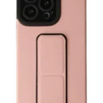 Uray store Apple iPhone 14 Pro Kılıf Mega Standlı Silikon - Pudra