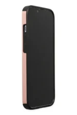 Uray store Apple iPhone 14 Pro Kılıf Mega Standlı Silikon - Pudra - Görsel 6