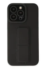 Uray store Apple iPhone 14 Pro Kılıf Mega Standlı Silikon - Siyah