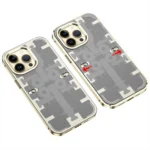 Uray store Apple iPhone 14 Pro Kılıf Mekanik Bumper Kapak - Gold