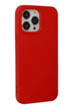 Uray store Apple iPhone 14 Pro Kılıf Nano içi Kadife Silikon - Kırmızı - Görsel 2