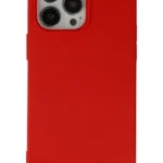 Uray store Apple iPhone 14 Pro Kılıf Nano içi Kadife Silikon - Kırmızı
