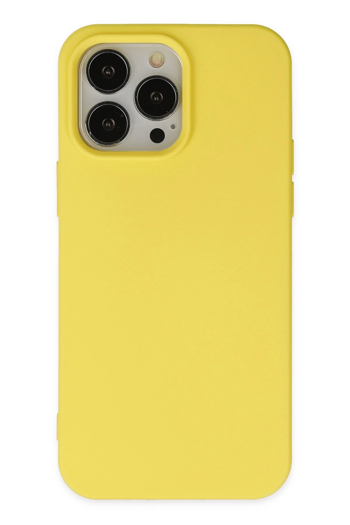 newface-iphone-14-pro-kilif-nano-ici-kadife-silikon-sari-default Uray store Apple iPhone 14 Pro Kılıf Nano içi Kadife Silikon - Sarı - Görsel 1