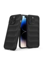 Uray store Apple iPhone 14 Pro Kılıf Optimum Silikon - Siyah - Görsel 2