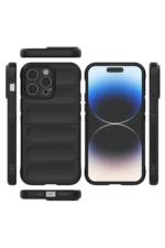 Uray store Apple iPhone 14 Pro Kılıf Optimum Silikon - Siyah - Görsel 3