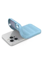 Uray store Apple iPhone 14 Pro Kılıf Optimum Silikon - Sky Blue - Görsel 4