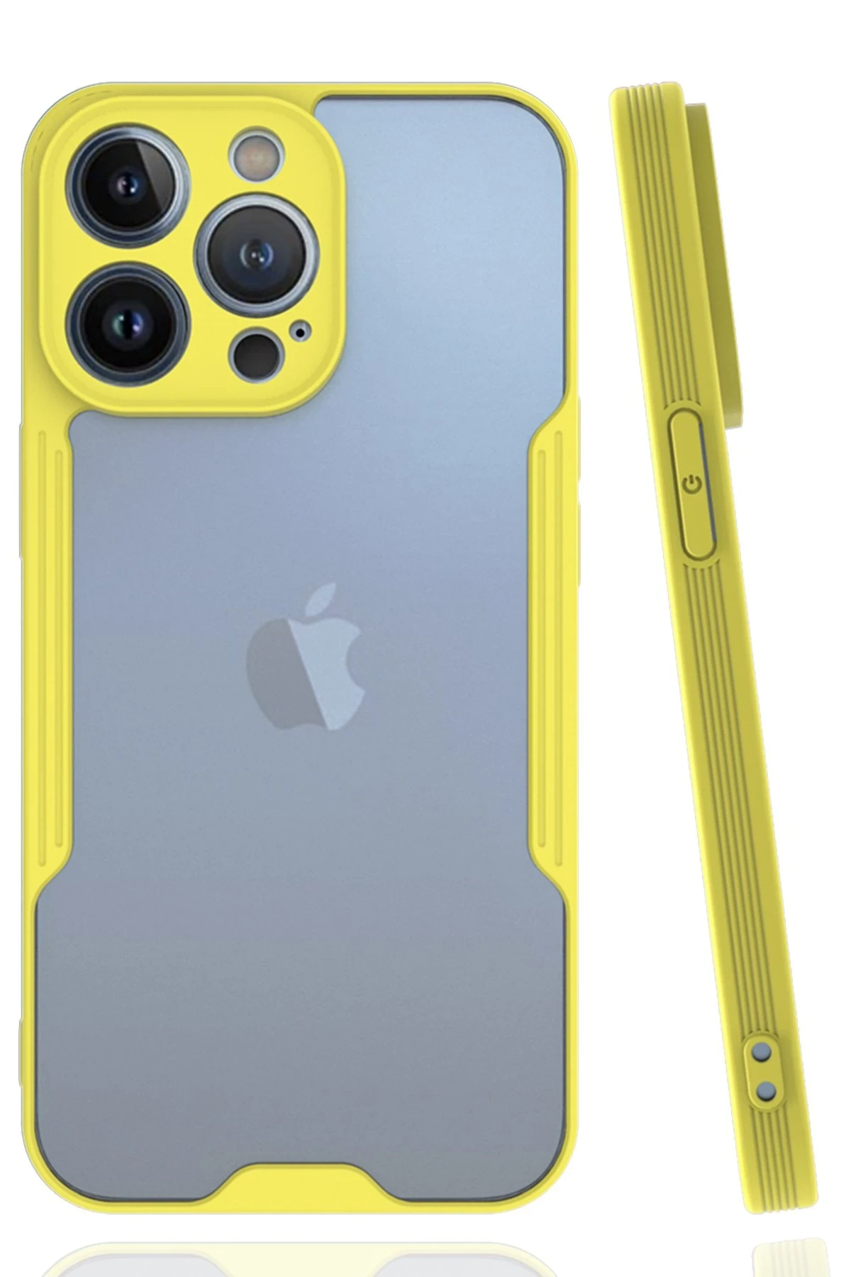 newface-iphone-14-pro-kilif-platin-silikon-sari-default Uray store Apple iPhone 14 Pro Kılıf Platin Silikon - Sarı - Görsel 1