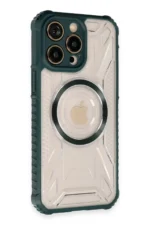 Uray store Apple iPhone 14 Pro Kılıf Prag Magneticsafe Kapak - Koyu Yeşil - Görsel 2