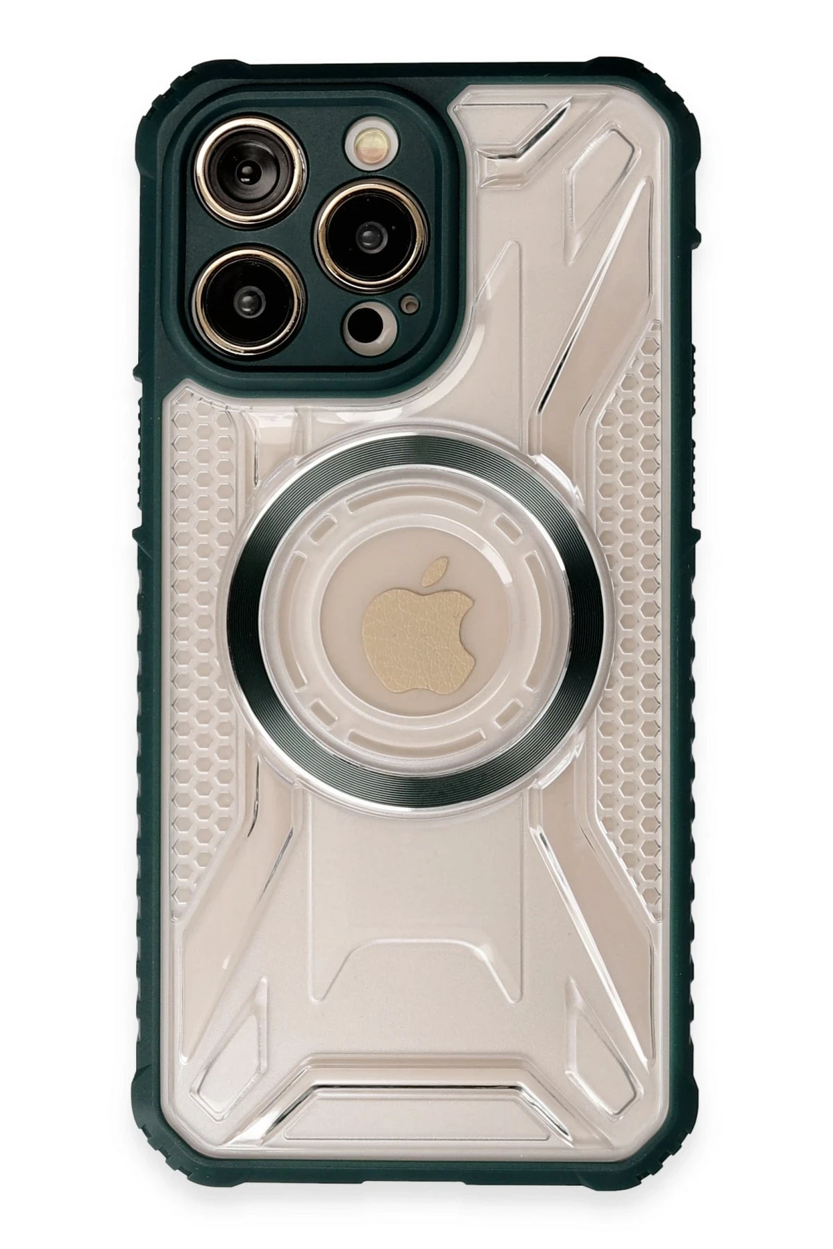newface-iphone-14-pro-kilif-prag-magneticsafe-kapak-koyu-yesil-default Uray store Apple iPhone 14 Pro Kılıf Prag Magneticsafe Kapak - Koyu Yeşil - Görsel 1
