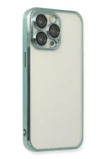 Uray store Apple iPhone 14 Pro Kılıf Razer Lensli Silikon - Yeşil - Görsel 3