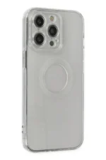 Uray store Apple iPhone 14 Pro Kılıf Santa Lens Silikon - Şeffaf - Görsel 2