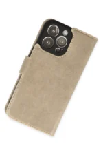 Uray store Apple iPhone 14 Pro Kılıf Trend S Plus Kapaklı Kılıf - Gold - Görsel 3