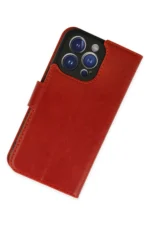 Uray store Apple iPhone 14 Pro Kılıf Trend S Plus Kapaklı Kılıf - Kırmızı - Görsel 3