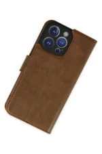 Uray store Apple iPhone 14 Pro Kılıf Trend S Plus Kapaklı Kılıf - Taba - Görsel 3