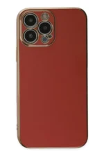 Uray store Apple iPhone 14 Pro Kılıf Volet Silikon - Kırmızı - Görsel 2