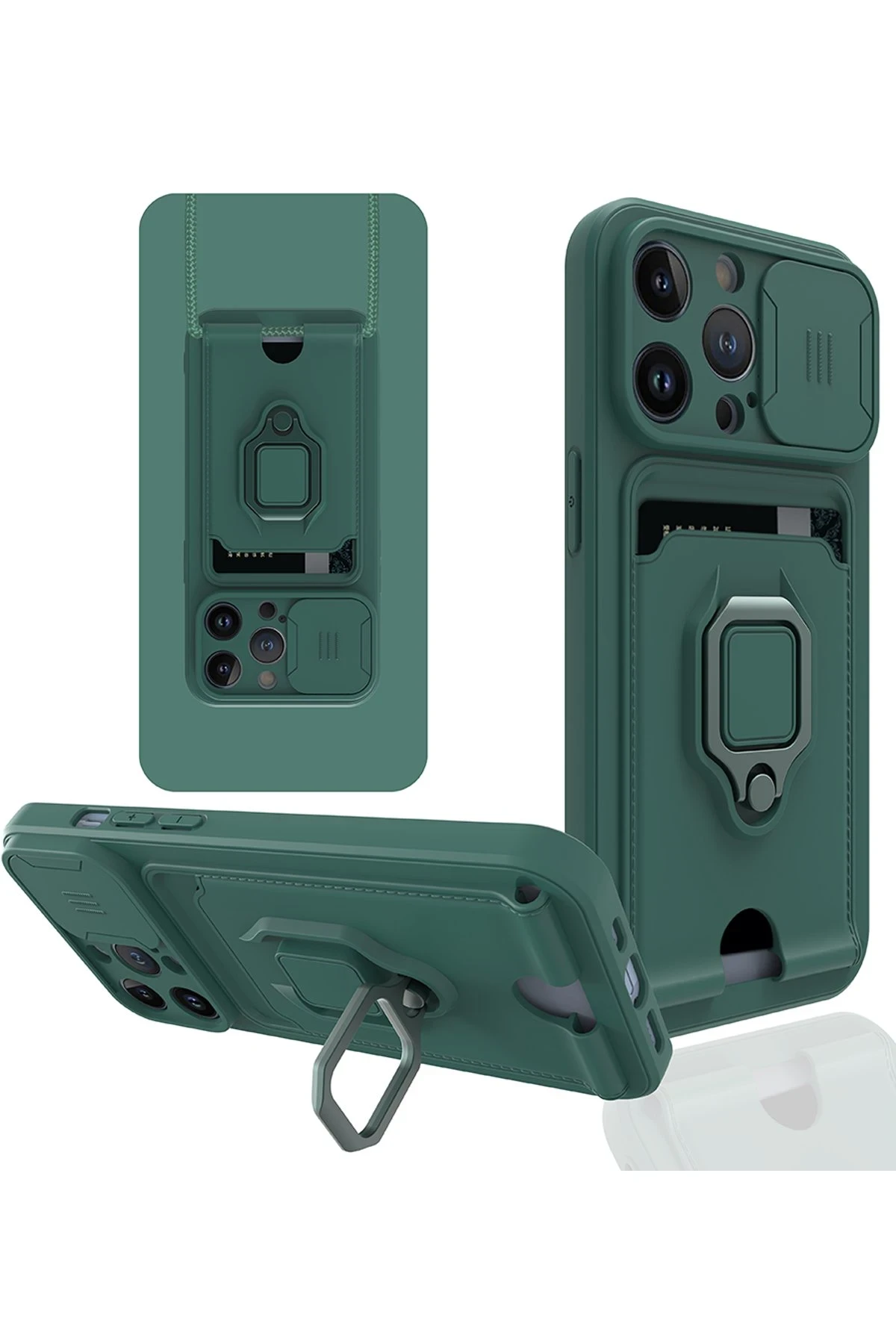 newface-iphone-14-pro-kilif-zuma-kartvizitli-yuzuklu-silikon-yesil-default Uray store Apple iPhone 14 Pro Kılıf Zuma Kartvizitli Yüzüklü Silikon - Yeşil - Görsel 1