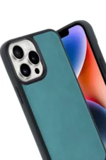 Uray store Apple iPhone 14 Pro Max Kılıf Aras Deri Kapak - Açık Yeşil - Görsel 2