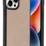 Uray store Apple iPhone 14 Pro Max Kılıf Aras Deri Kapak - Pudra
