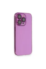 Uray store Apple iPhone 14 Pro Max Kılıf Armada Lensli Kapak - Mor
