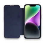 Uray store Apple iPhone 14 Pro Max Kılıf Dolpin Kapaklı - Lacivert