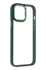 Uray store Apple iPhone 14 Pro Max Kılıf Dora Kapak - Haki Yeşil - Görsel 4