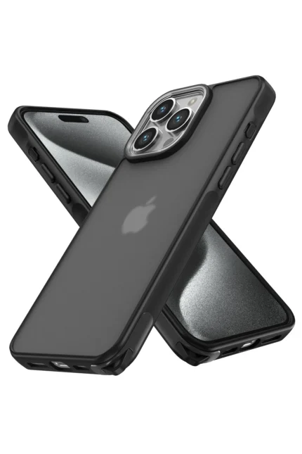 Uray store Apple iPhone 14 Pro Max Kılıf Elegant Kapak - Siyah