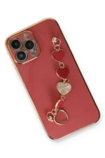 Uray store Apple iPhone 14 Pro Max Kılıf Esila Silikon - Kırmızı - Görsel 3