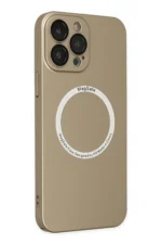Uray store Apple iPhone 14 Pro Max Kılıf Jack Magneticsafe Lens Silikon - Gold - Görsel 2