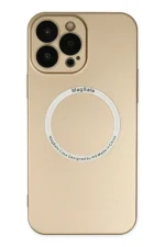 Uray store Apple iPhone 14 Pro Max Kılıf Jack Magneticsafe Lens Silikon - Gold