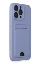 Uray store Apple iPhone 14 Pro Max Kılıf Kelvin Kartvizitli Silikon - Lila - Görsel 2