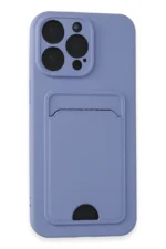 Uray store Apple iPhone 14 Pro Max Kılıf Kelvin Kartvizitli Silikon - Lila