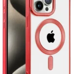 Uray store Apple iPhone 14 Pro Max Kılıf Kronos Magsafe Kapak - Kırmızı