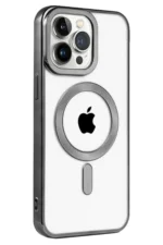 Uray store Apple iPhone 14 Pro Max Kılıf Kronos Magsafe Kapak - Siyah - Görsel 2