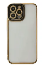 Uray store Apple iPhone 14 Pro Max Kılıf Liva Lens Silikon - Siyah - Görsel 2