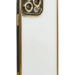 Uray store Apple iPhone 14 Pro Max Kılıf Liva Lens Silikon - Siyah