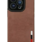 Uray store Apple iPhone 14 Pro Max Kılıf Loop Deri Silikon - Kahverengi