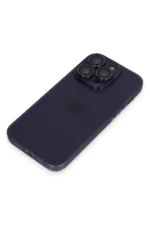 Uray store Apple iPhone 14 Pro Max Kılıf Luko Lens Silikon - Derin Mor - Görsel 6