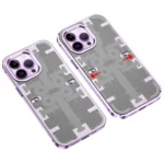 Uray store Apple iPhone 14 Pro Max Kılıf Mekanik Bumper Kapak - Derin Mor